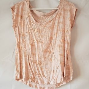 Jennifer Lopez Cream Sparkle Top